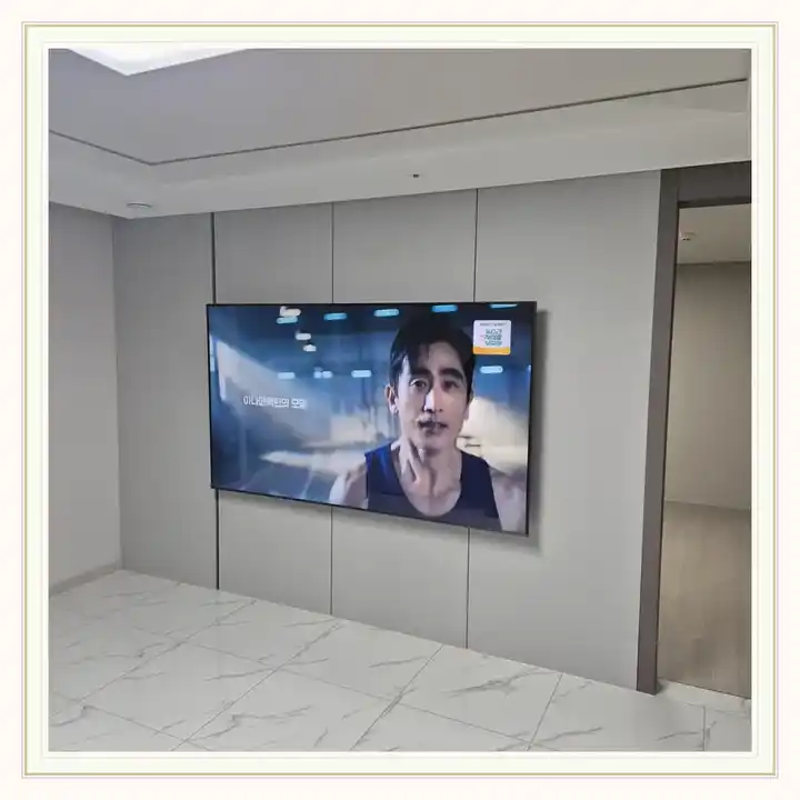 벽걸이TV 거치대 참고 사진 · 공덕SK리더스뷰 설치 조건