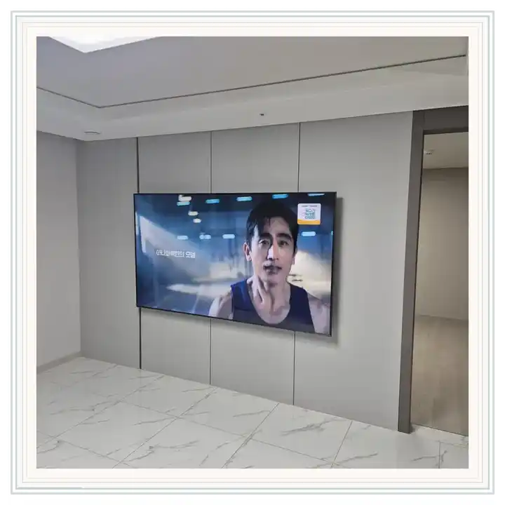벽걸이TV 거치대 참고 사진 · 서초자이르네 설치 조건
