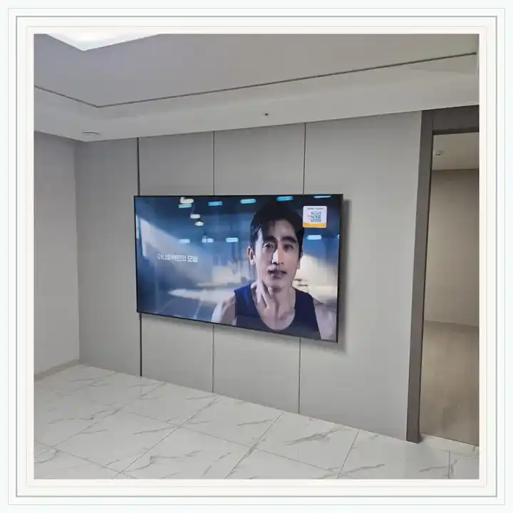 벽걸이TV 거치대 참고 사진 · 약수역더시티 설치 조건