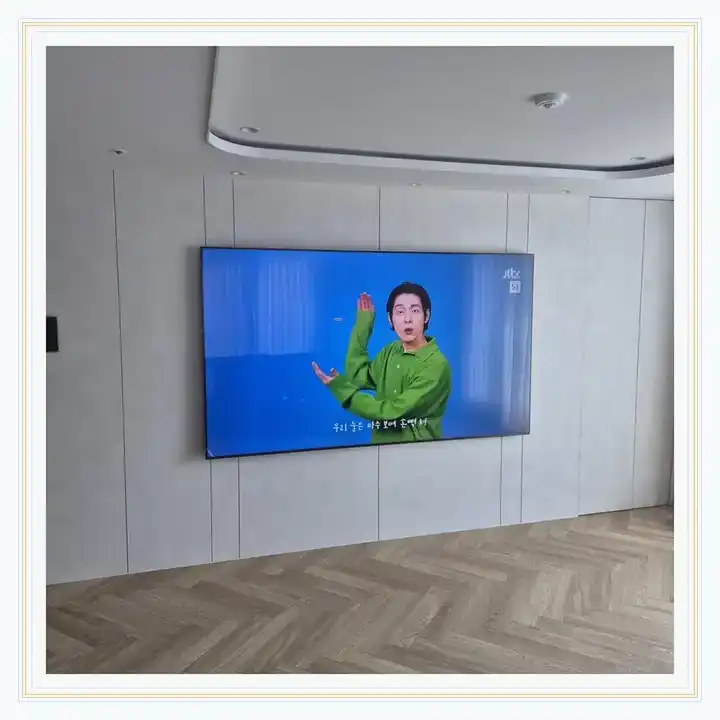 벽걸이TV 거치대 참고 사진 · 이랜드PEER신촌 설치 조건